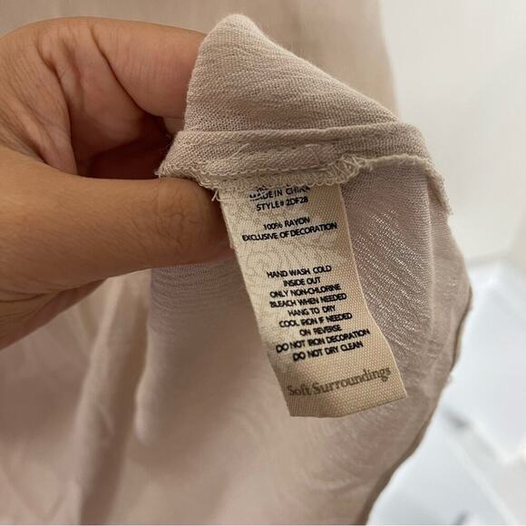 Soft Surroundings tassel clementine long sleeves blouse size large - Picture 8 of 8